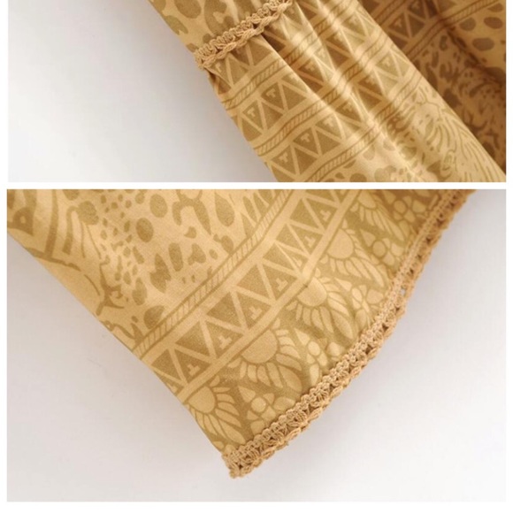 Boho Amalíe Maxi Shift Dress In Soft Dandelion - Picture 5 of 6